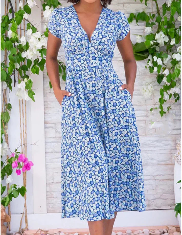 Zervou - Ligero Vestido Midi Con Bolsillos