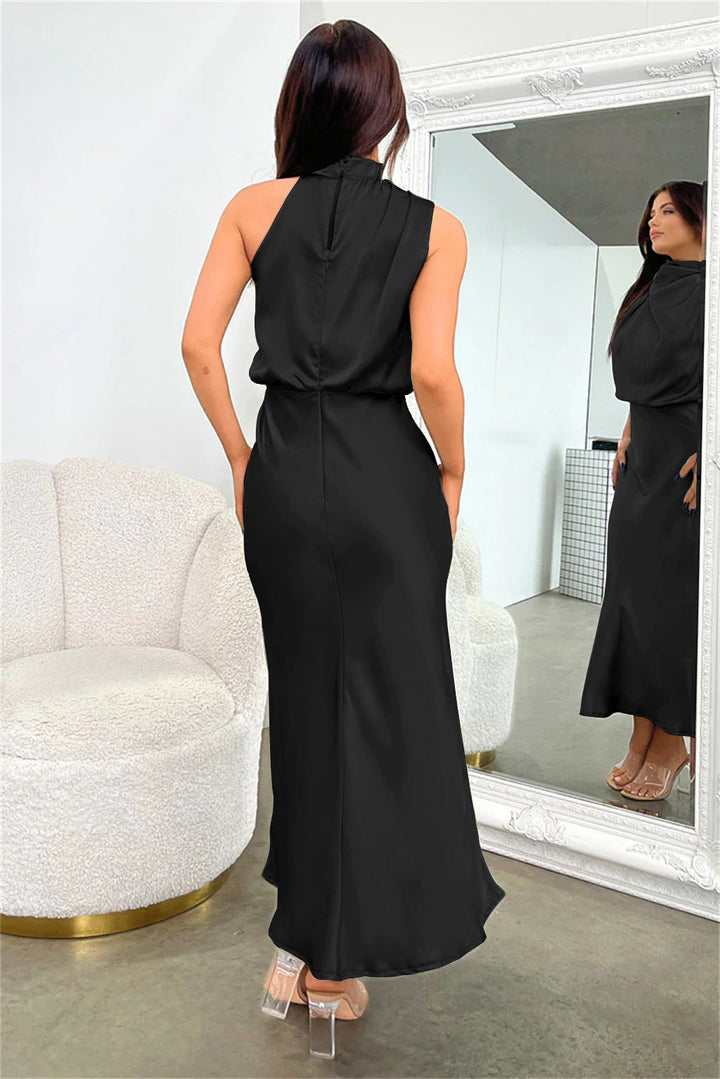 Justyna – Vestido Largo Con Escote Halter
