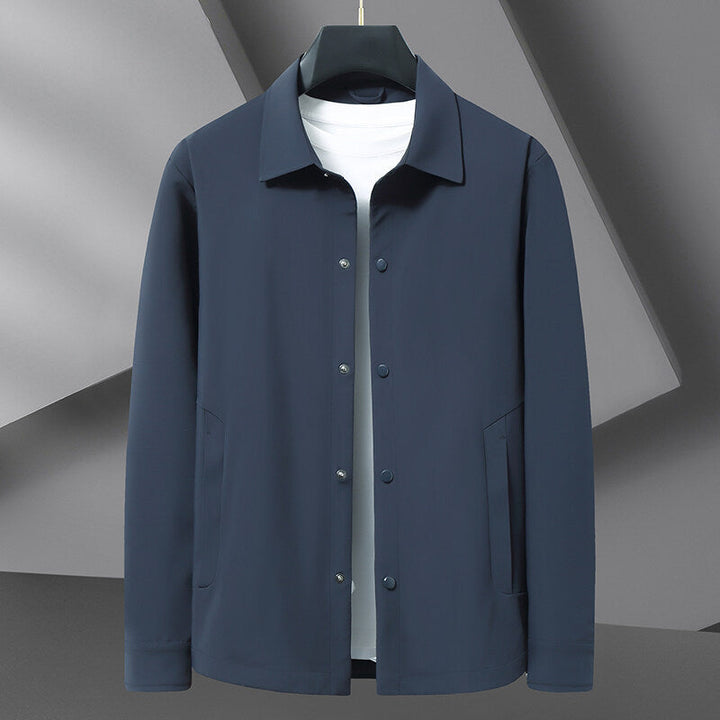 Eymen - Chaqueta de Negocios con Cuello Vuelto