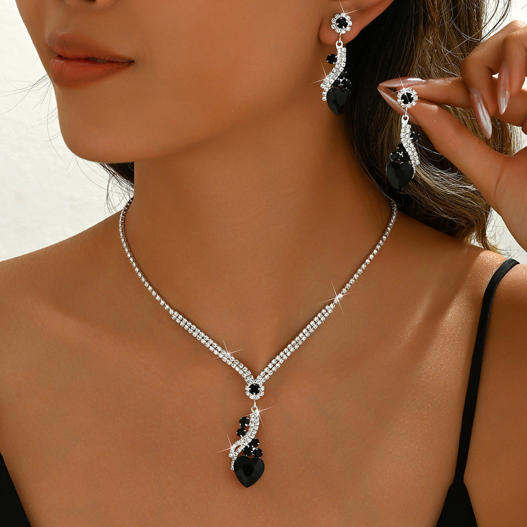 Lelia - Collar De Brillantes Juego De Pendientes