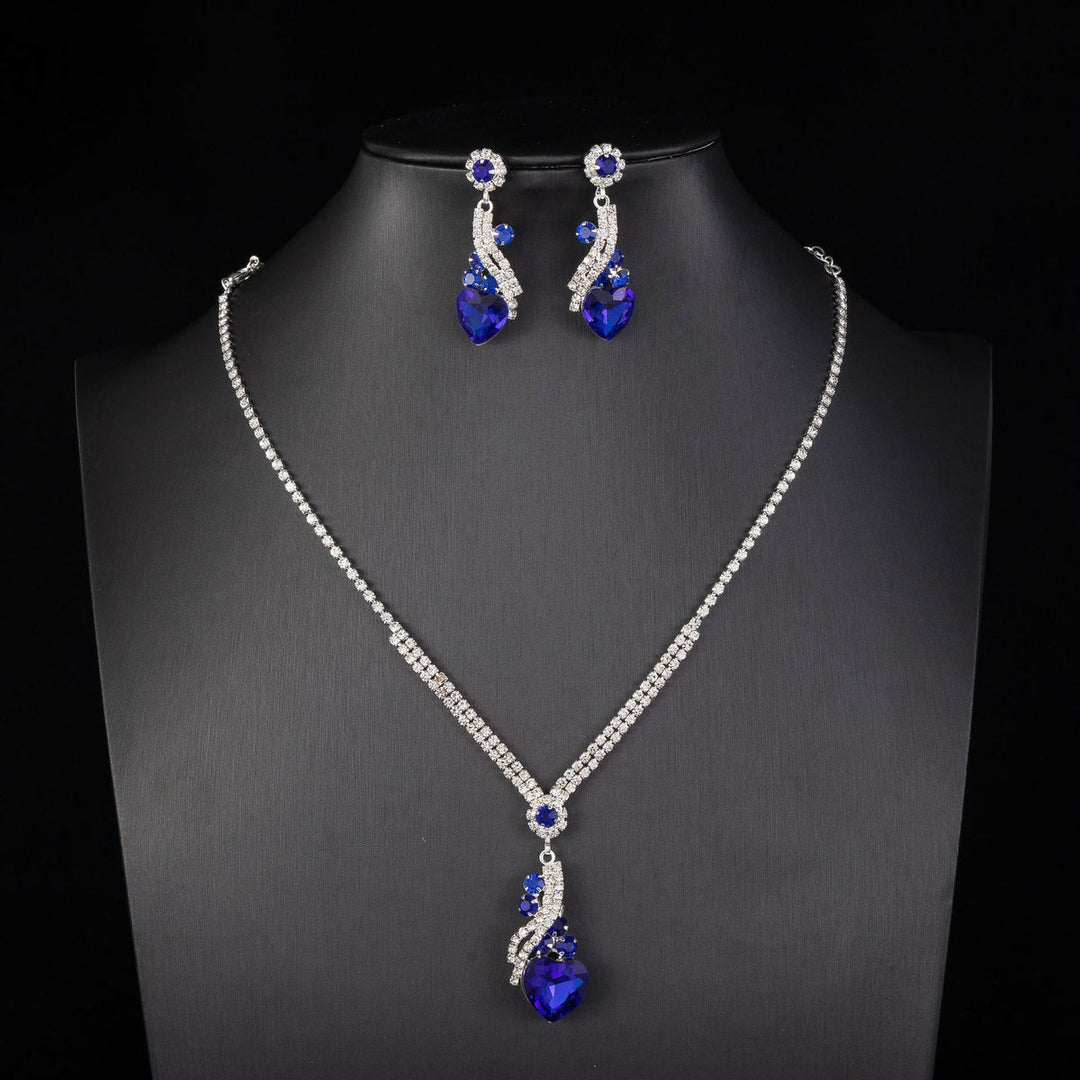 Lelia - Collar De Brillantes Juego De Pendientes