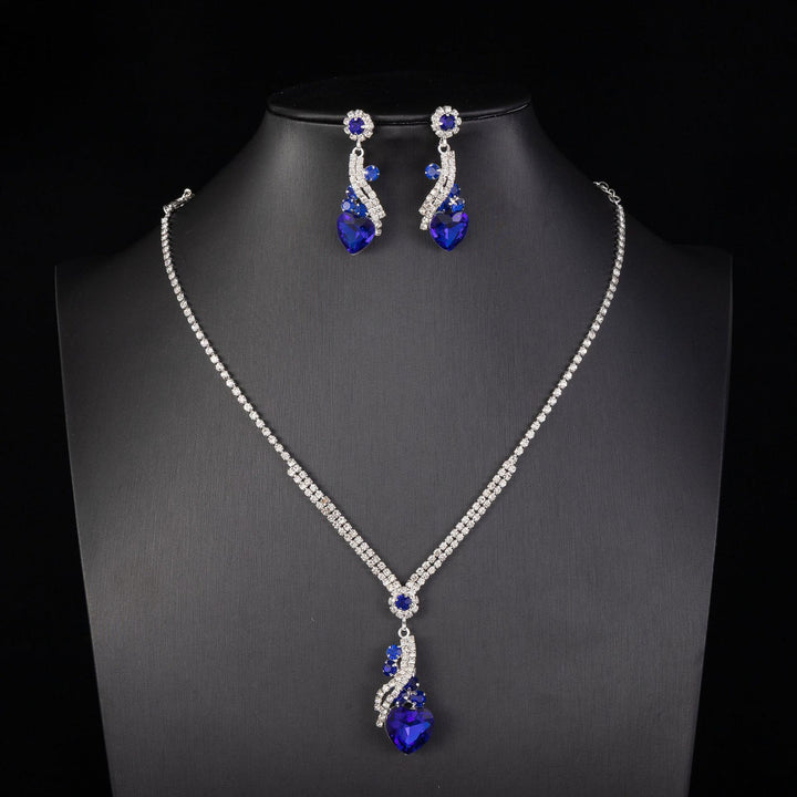 Lelia - Collar De Brillantes Juego De Pendientes