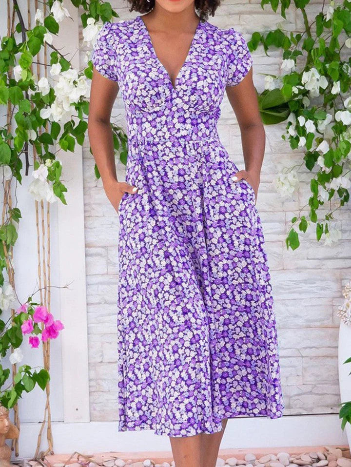 Zervou - Ligero Vestido Midi Con Bolsillos
