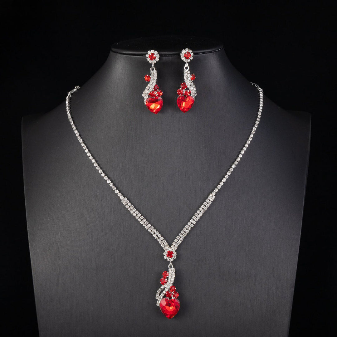 Lelia - Collar De Brillantes Juego De Pendientes