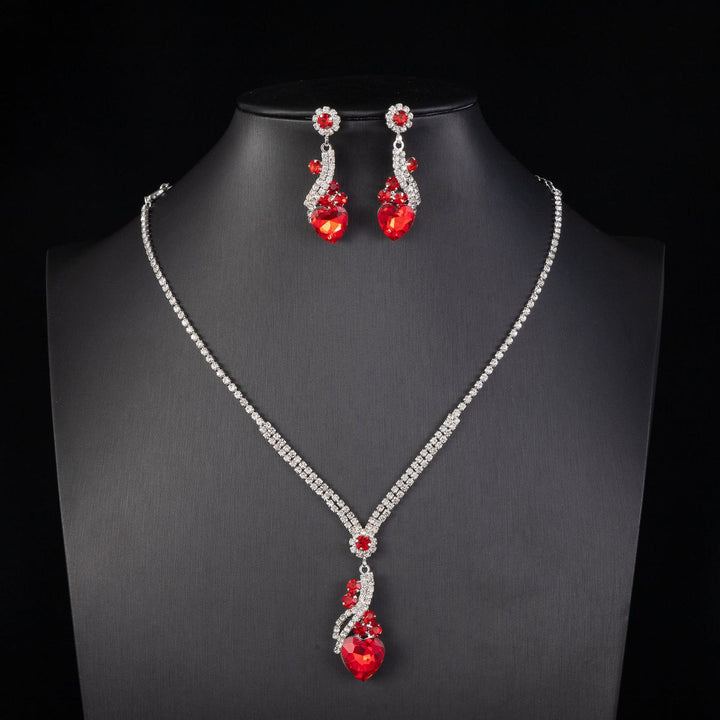 Lelia - Collar De Brillantes Juego De Pendientes