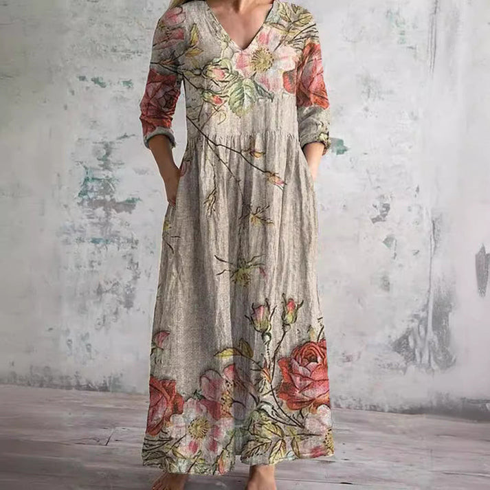 Kiana - Elegante Vestido De Verano Con Estampado Floral