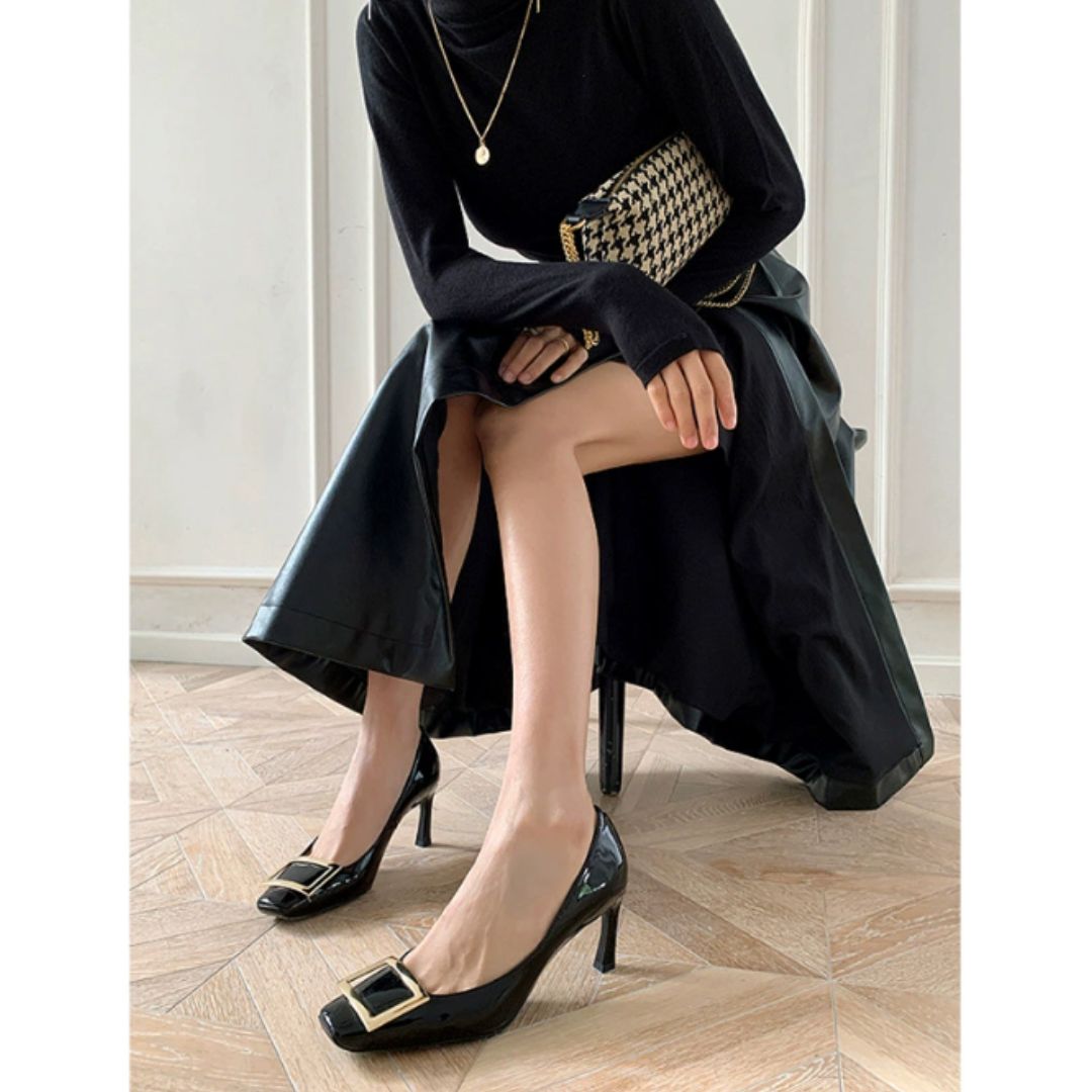 Teoona - Elegantes Sandalias Con Puntera Cuadrada