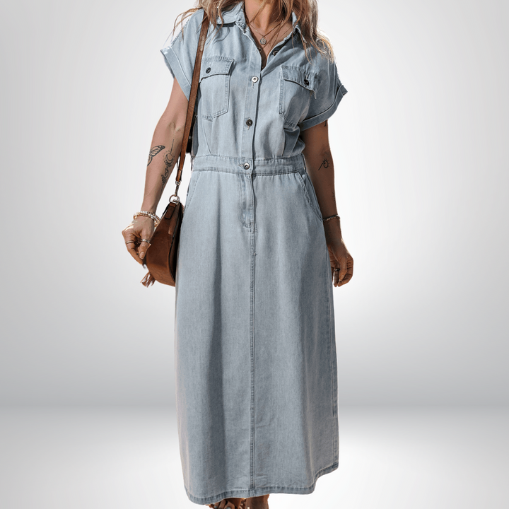 Brygida - Elegante Vestido Vaquero