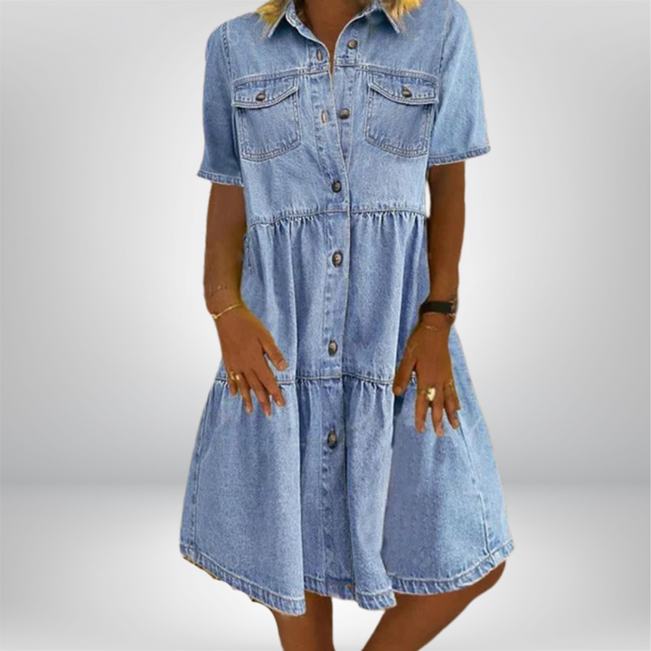Ludmiła - Vestido Boho de Denim
