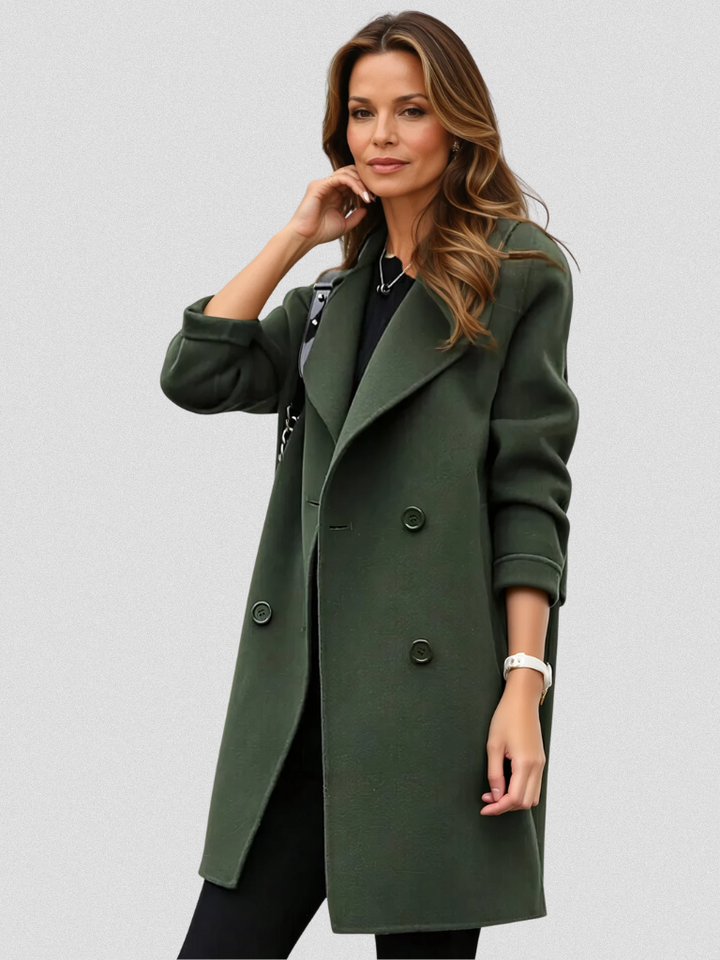 Roxana - Elegante Abrigo Cruzado