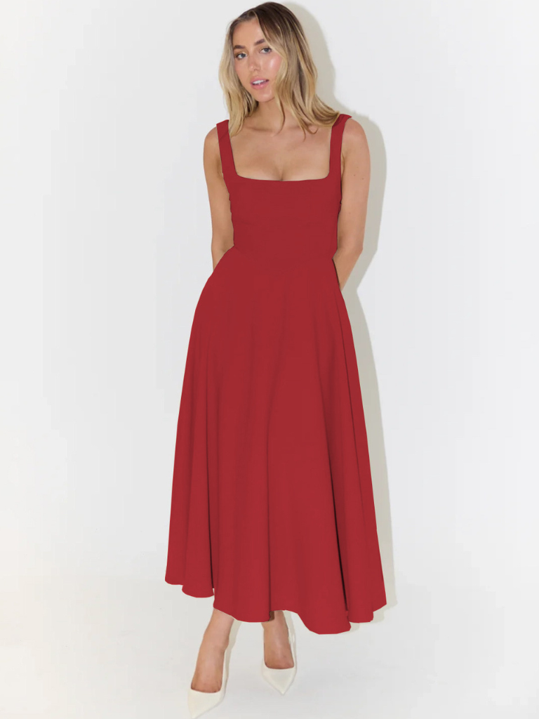 Zinovia - Elegante Vestido Sin Mangas