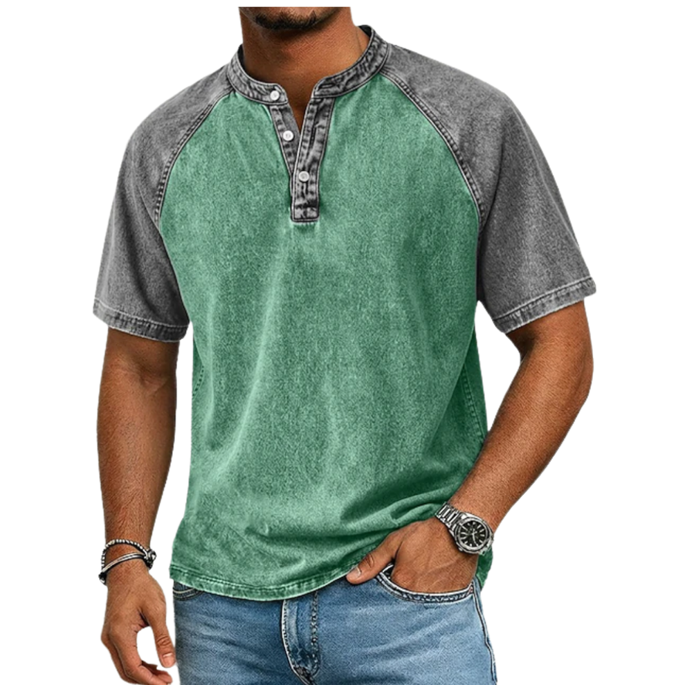 Roeland - Camiseta Vintage Bicolor