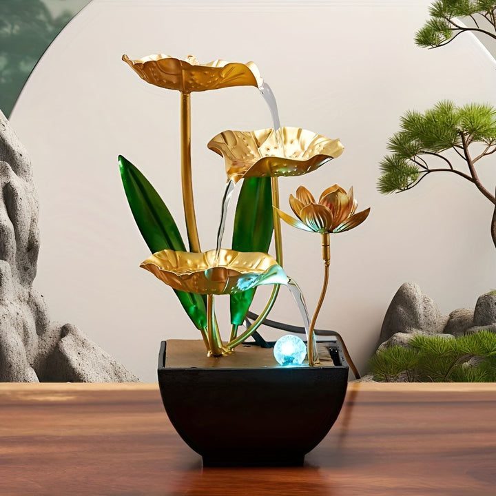 LotusAura - Fuente Automática Para Interiores Con Humidificador