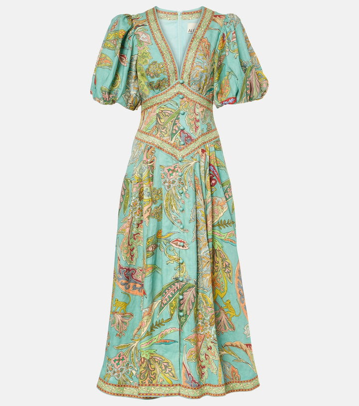Taliqua - Vestido Estampado De Manga Corta A La Moda