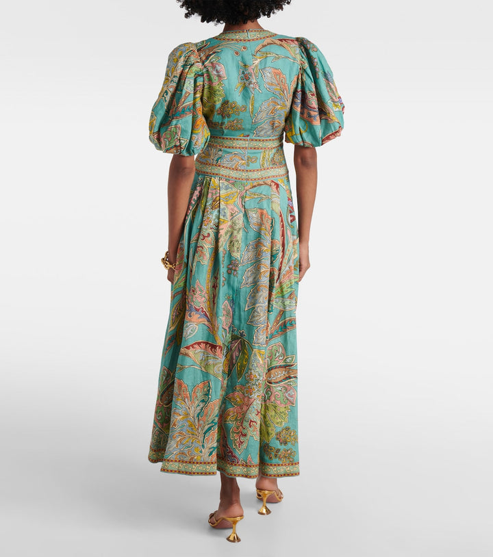 Taliqua - Vestido Estampado De Manga Corta A La Moda