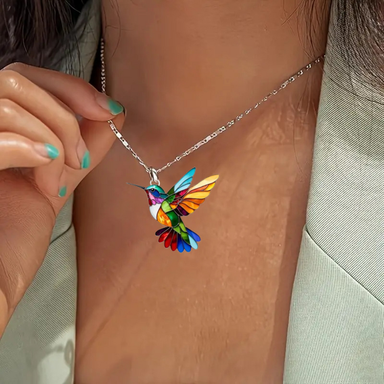 Samantha - Elegante Colibrí Collar