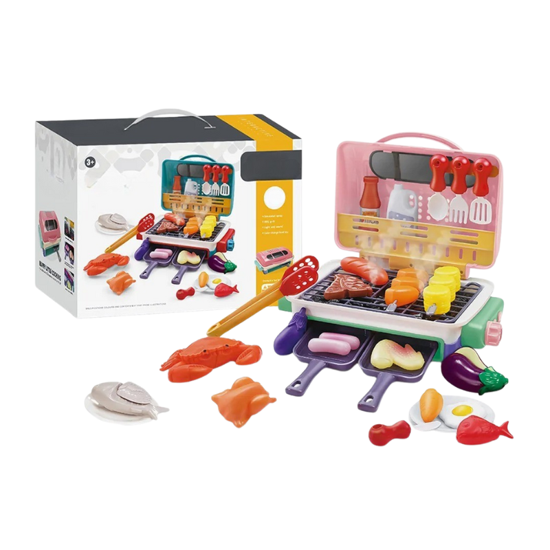 GrillMagic - Juego de Barbacoa con Comida que Cambia de Color