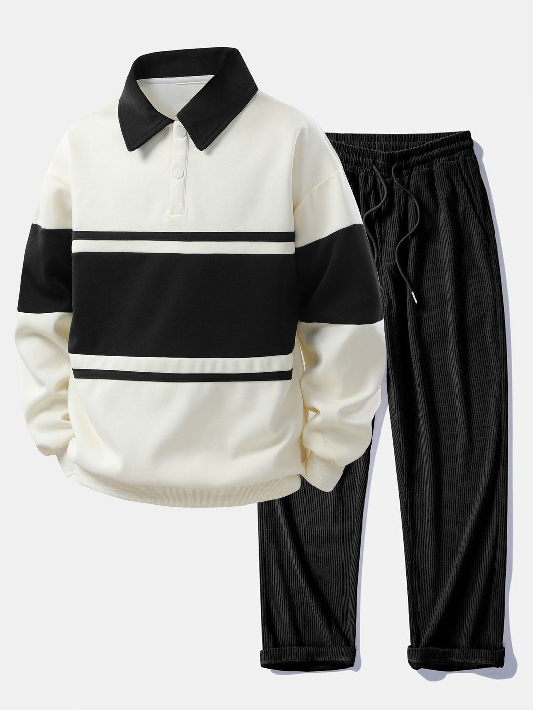 Jefro - Sudadera Con Bloques De Color y Pantalones De Pana