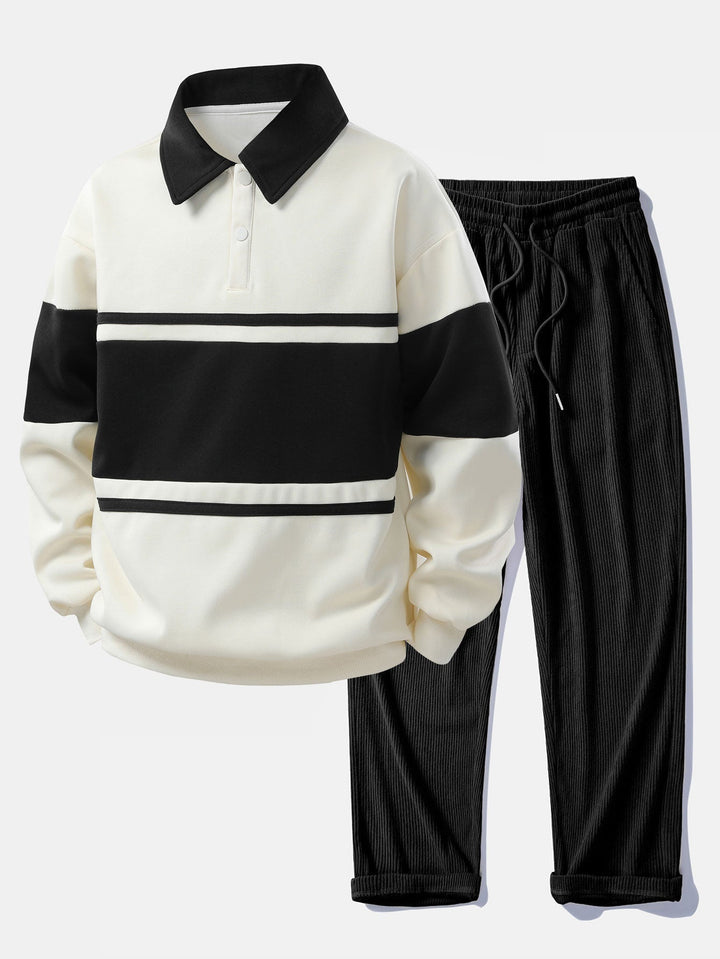 Jefro - Sudadera Con Bloques De Color y Pantalones De Pana