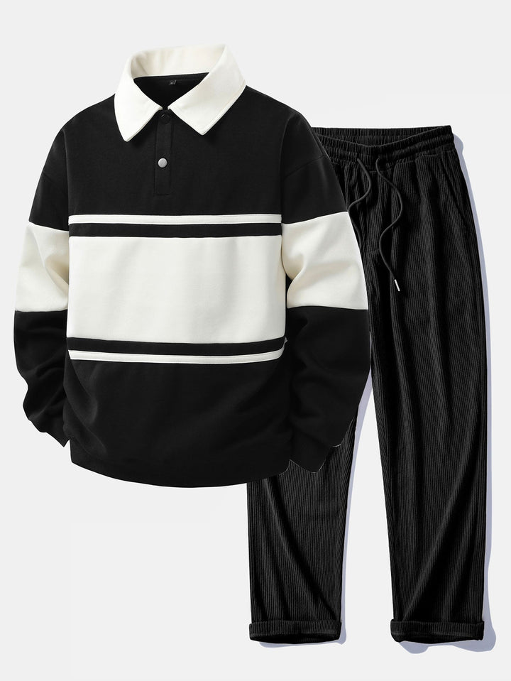 Jefro - Sudadera Con Bloques De Color y Pantalones De Pana