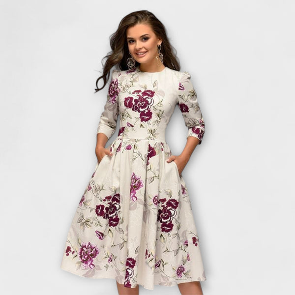 Jeri - Elegante Vestido Hasta La Rodilla