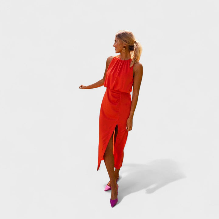 Danella - Elegante Vestido Midi Sin Mangas