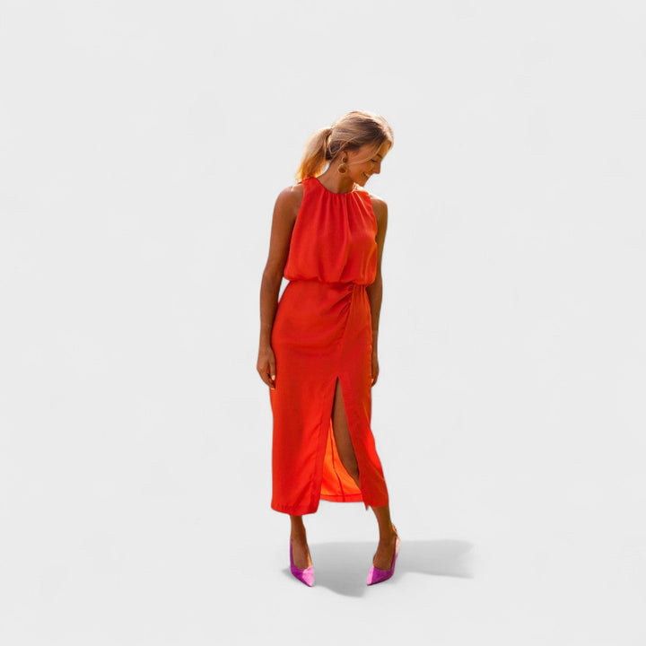 Danella - Elegante Vestido Midi Sin Mangas