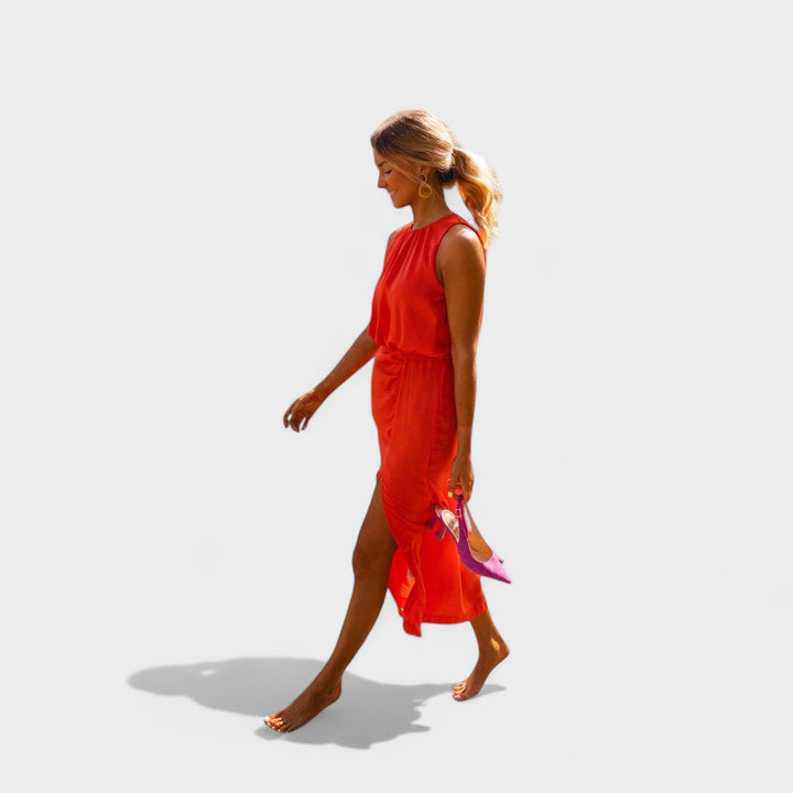 Danella - Elegante Vestido Midi Sin Mangas