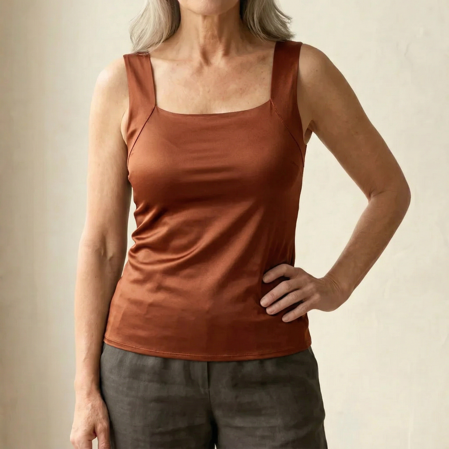 Neda - Camiseta Sin Mangas Con Cuello Cuadrado