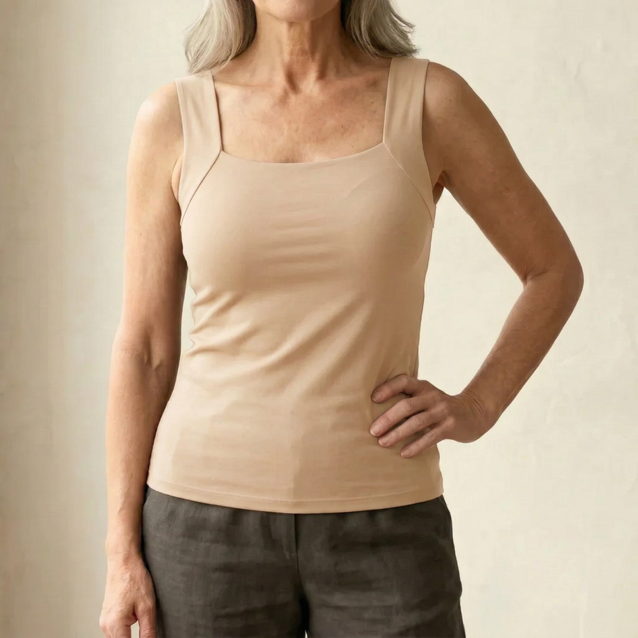 Neda - Camiseta Sin Mangas Con Cuello Cuadrado