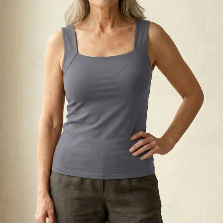 Neda - Camiseta Sin Mangas Con Cuello Cuadrado