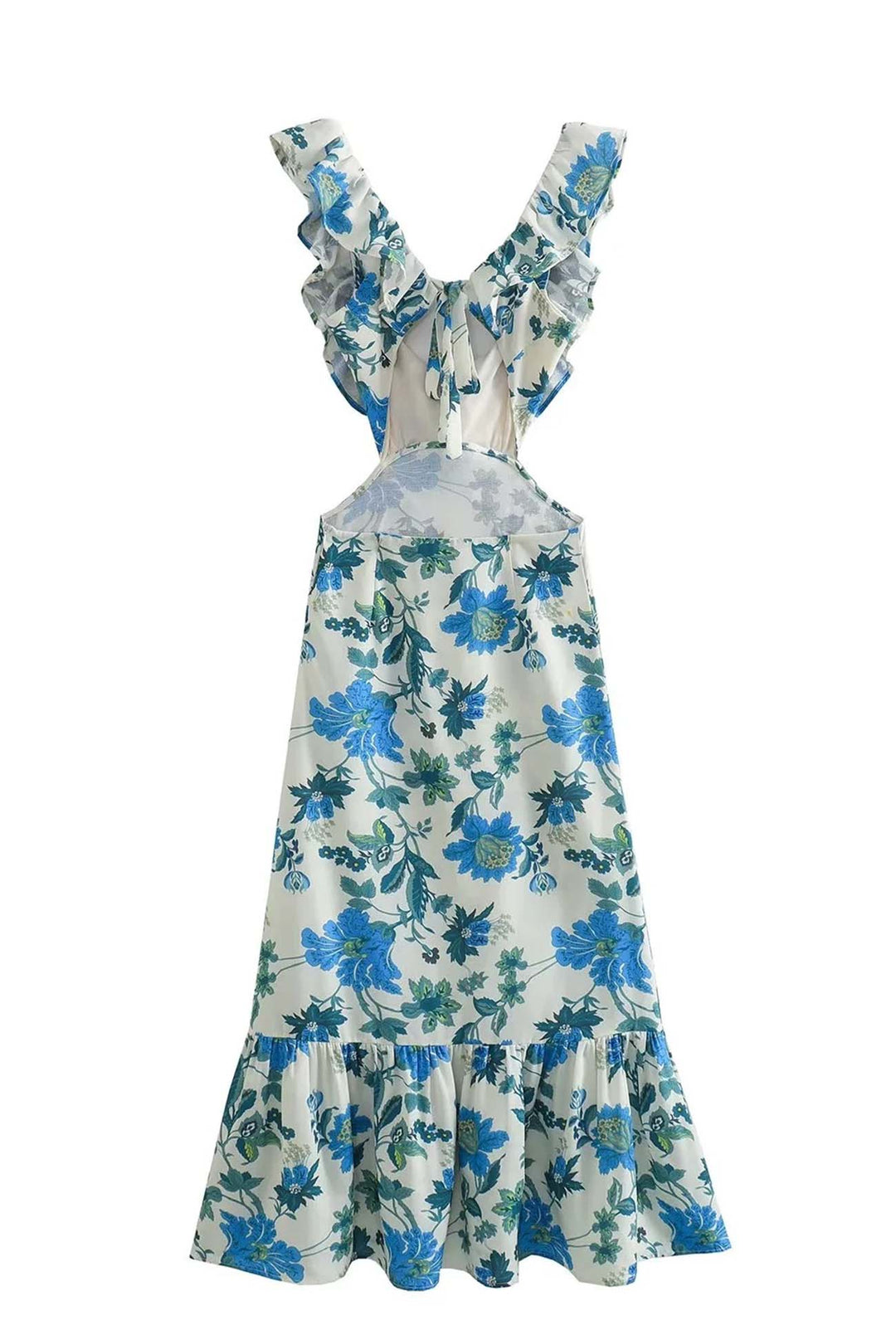 Braelynn - Elegante Vestido Largo Sin Mangas Con Volantes