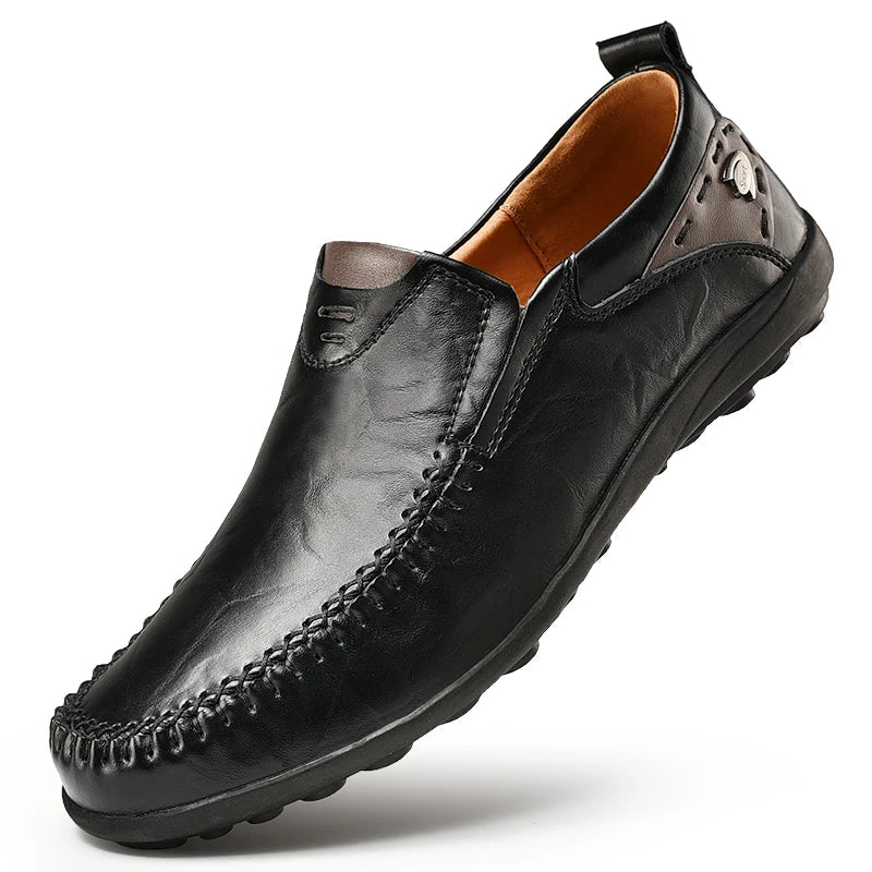 Shalav - Zapatos Casuales De Cuero Sin Cordones