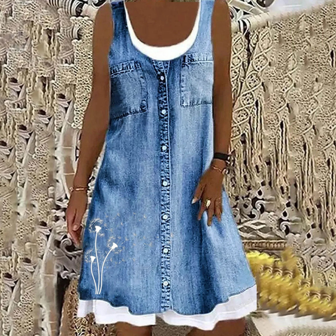 Natasza - Vestido Vaquero Suave y Elegante