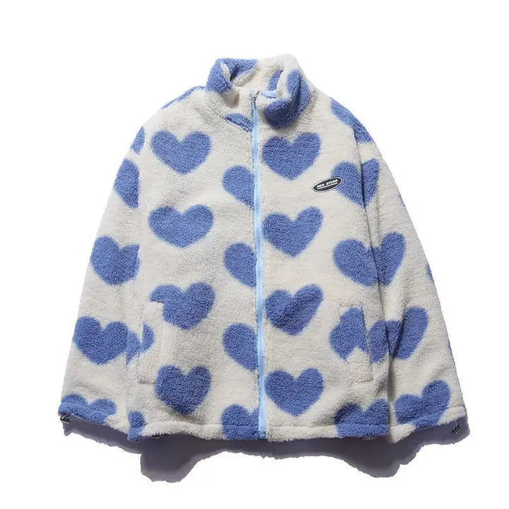 Almit - Chaqueta De Manga Larga Con Estampado de Corazones