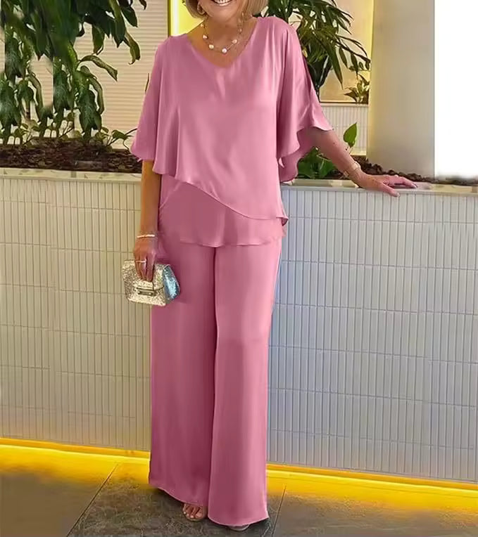 Lurena - Conjunto De Dos Piezas Con Un Toque Elegante