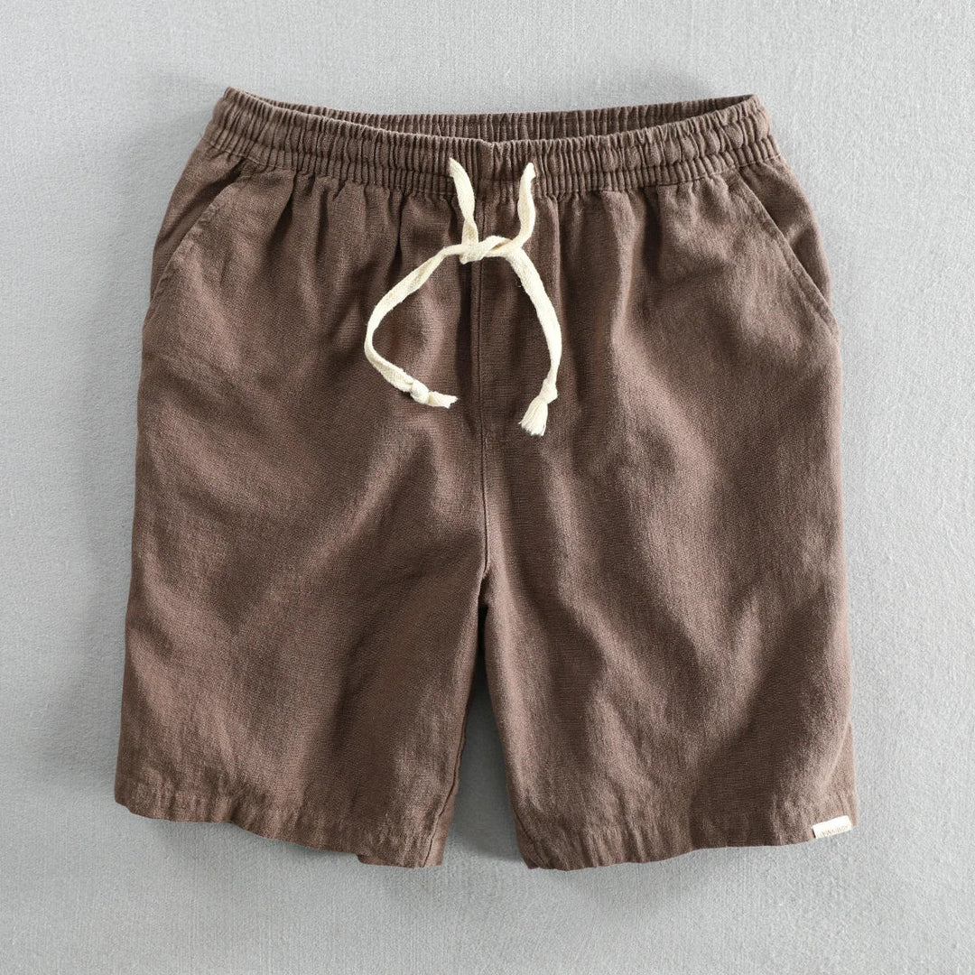 Leo - Pantalones Cortos De Lino Informales