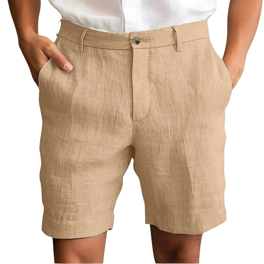 Fotis - Pantalones Cortos Elegantes De Lino