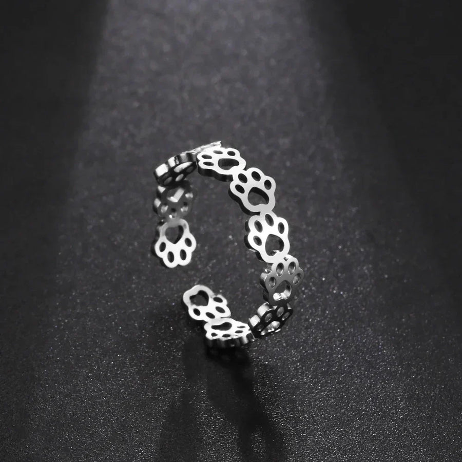 PawCharm - Anillo Ajustable con Huella de Pata