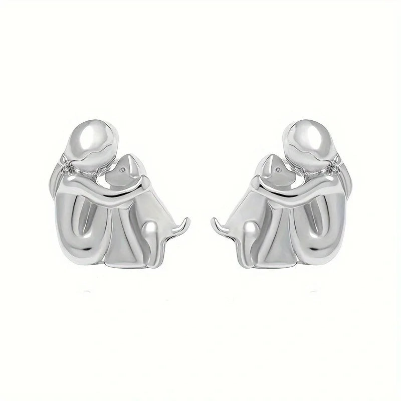 LoveWhisker - Pendientes Con Icono De Perro