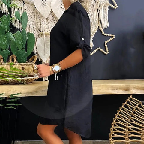 Ankica - Vestido Cómodo De Lino