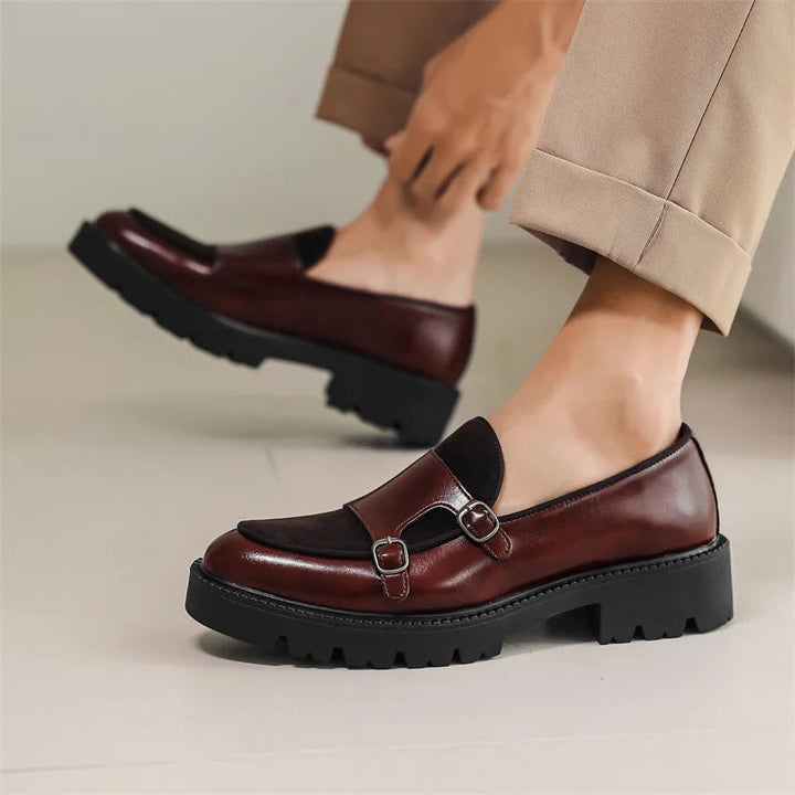 Bruce - Mocasines Antideslizantes De Cuero
