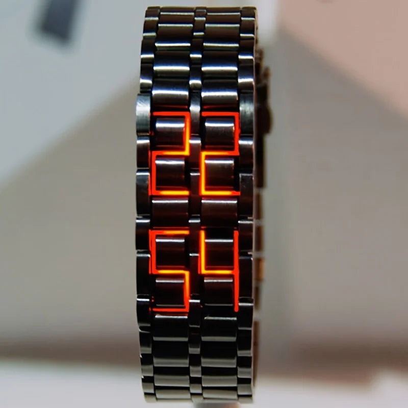 Veltrix - Reloj Con Pantalla Digital De Acero Inoxidable