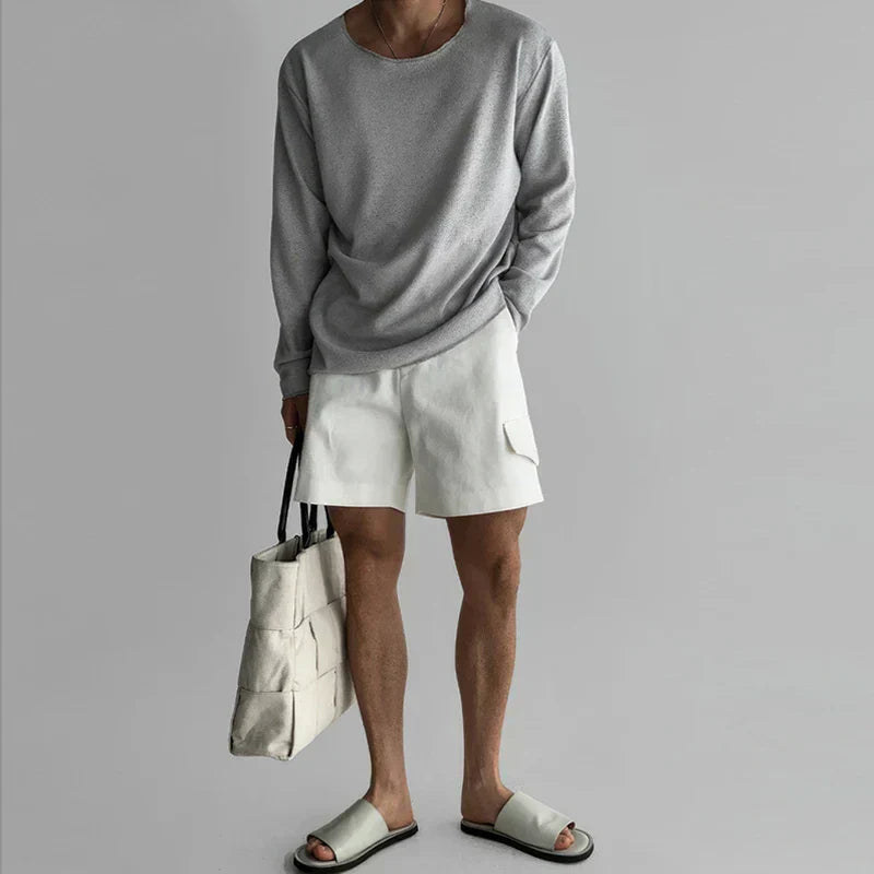 Arturo - Camisa De Cuello Redondo Y Manga Larga
