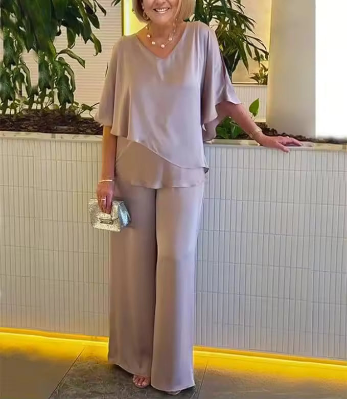 Lurena - Conjunto De Dos Piezas Con Un Toque Elegante