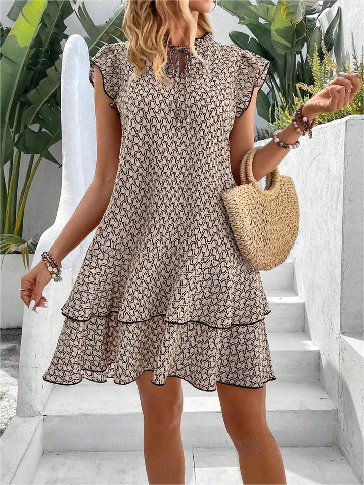 Anette - Elegante Minivestido Con Volantes