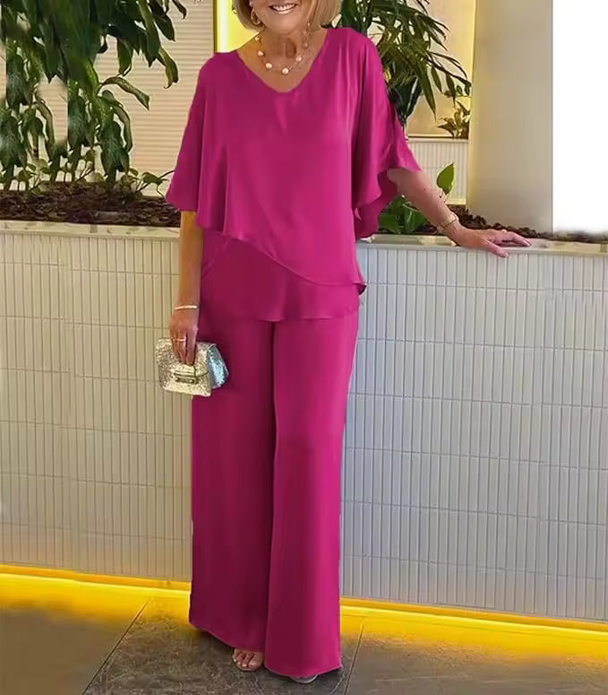 Lurena - Conjunto De Dos Piezas Con Un Toque Elegante