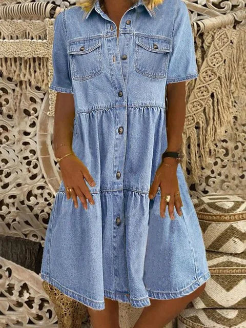 Ludmiła - Vestido Boho de Denim