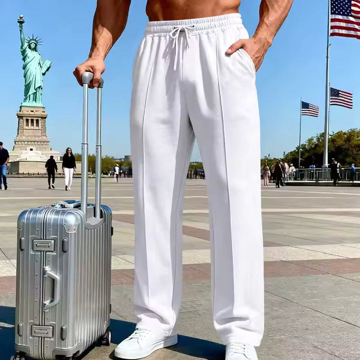 Semih - Pantalones Con Cordón Y Bolsillos Laterales