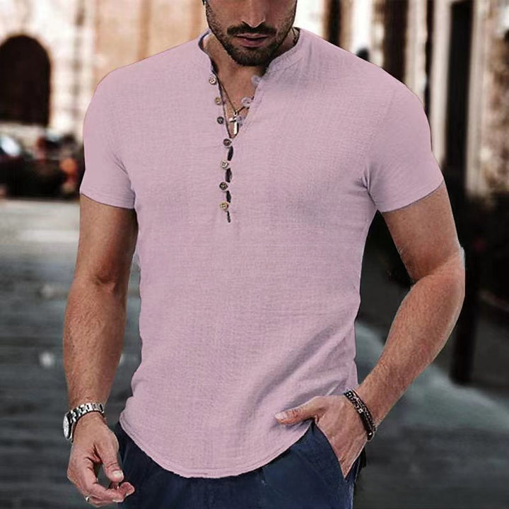 Anestis - Elegante Camisa De Manga Corta